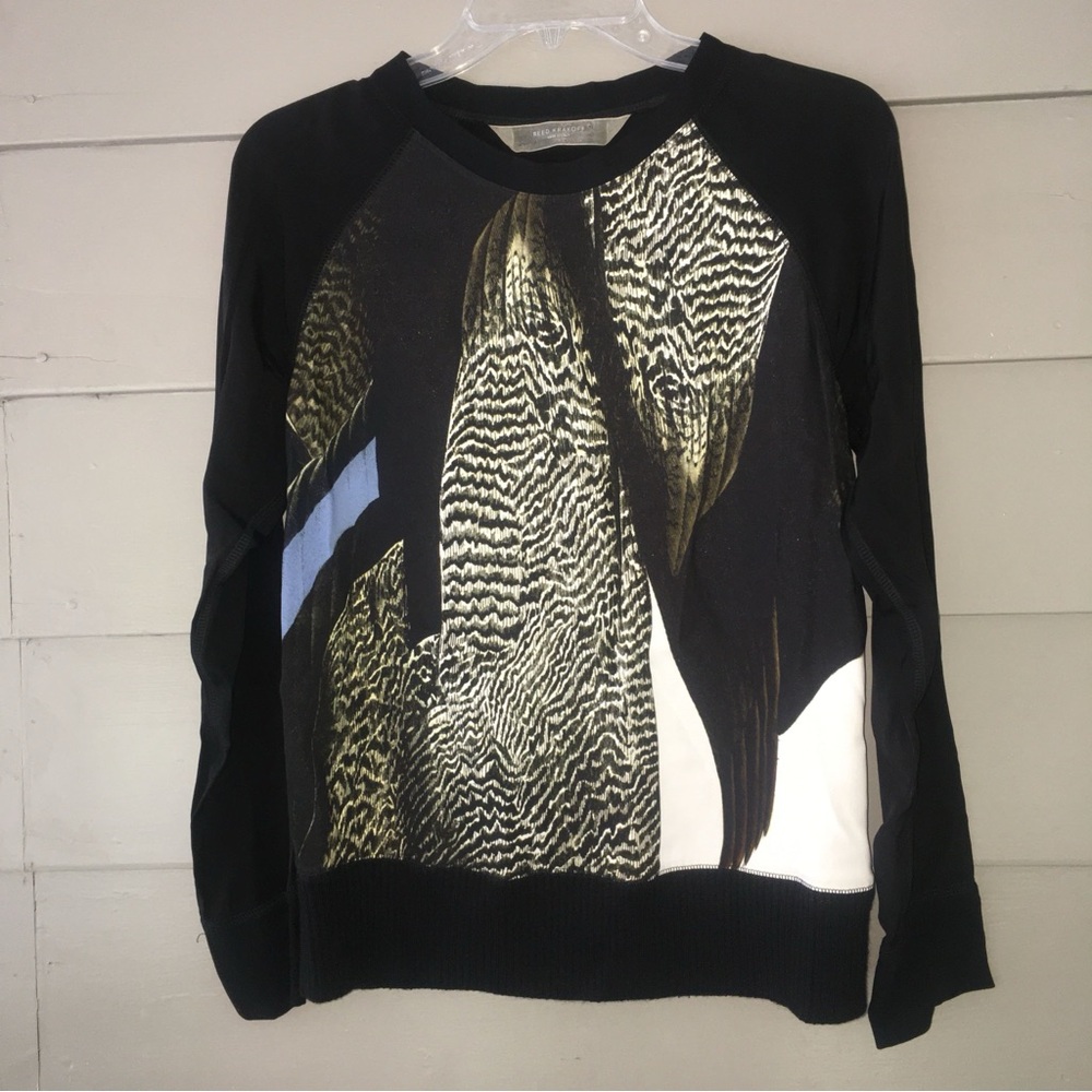 Reed Krakoff Black and White Graphic Sweater